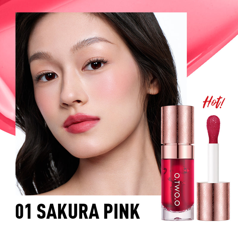 O.TWO.O Popular Multi-Purpose High Pigment Lip Tint Long-Lasting Cheek Blush Liquid Gloss