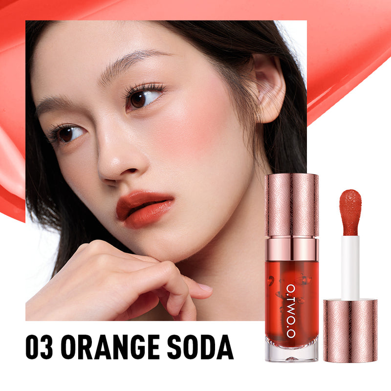 O.TWO.O Popular Multi-Purpose High Pigment Lip Tint Long-Lasting Cheek Blush Liquid Gloss