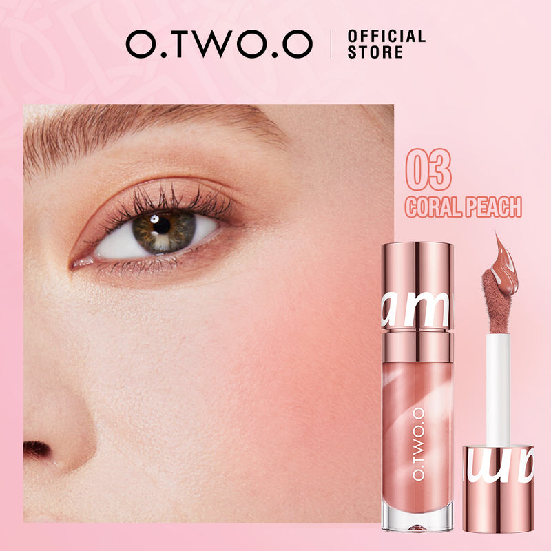 O.TWO.O 2025 New Arrival Liquid Blush in Pink Nude Brown Face Makeup