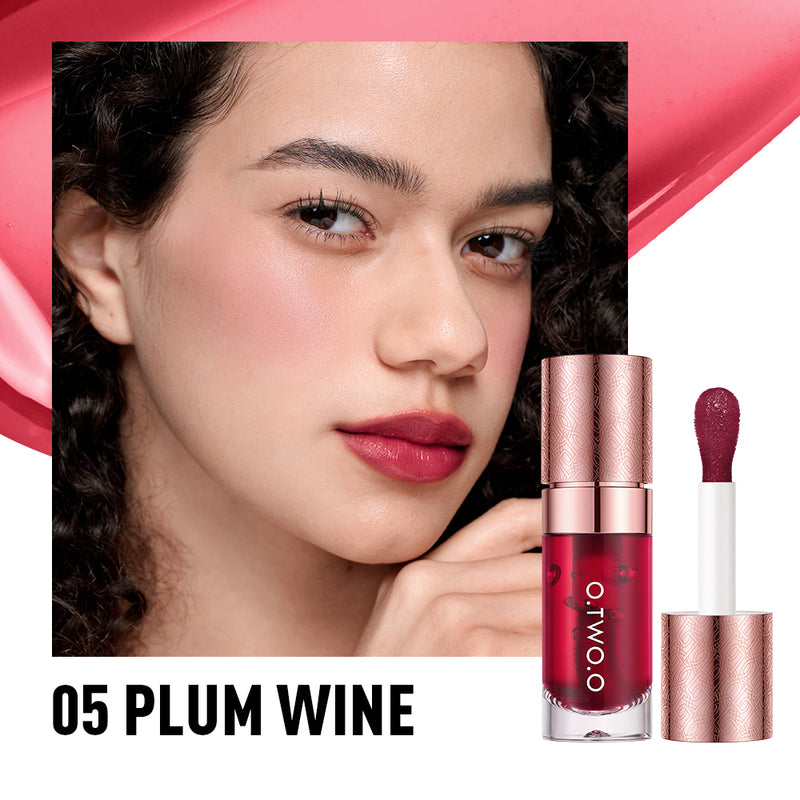 O.TWO.O Popular Multi-Purpose High Pigment Lip Tint Long-Lasting Cheek Blush Liquid Gloss