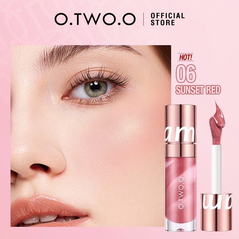 O.TWO.O 2025 New Arrival Liquid Blush in Pink Nude Brown Face Makeup