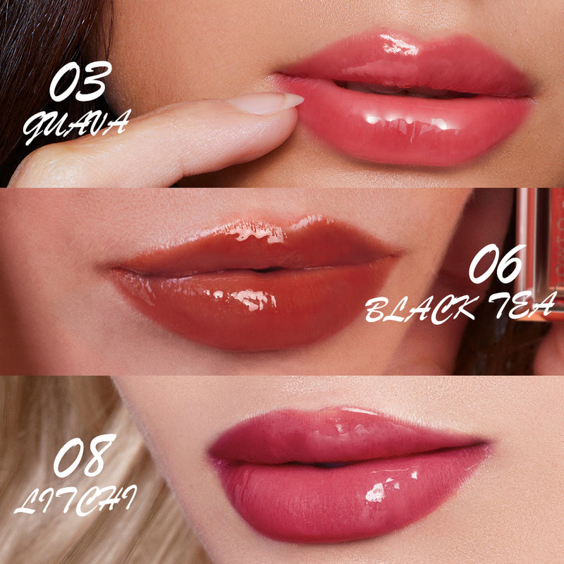 O.TWO.O 2025 New Arrival 12 Colors High Shine Nourishing Lip Gloss Water Gloss Lip Glaze