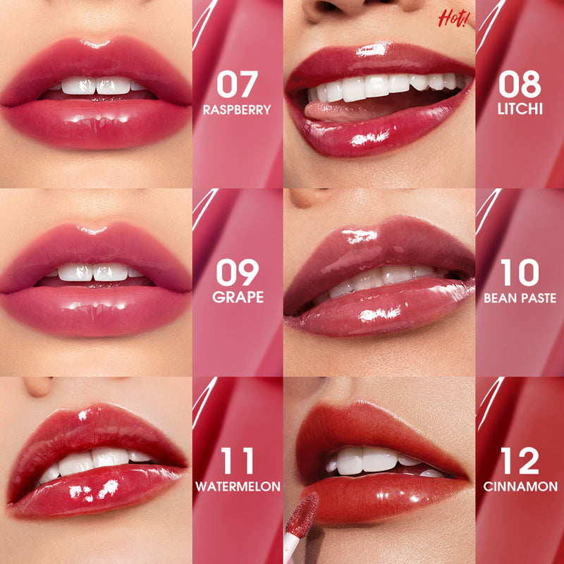 O.TWO.O 2025 New Arrival 12 Colors High Shine Nourishing Lip Gloss Water Gloss Lip Glaze