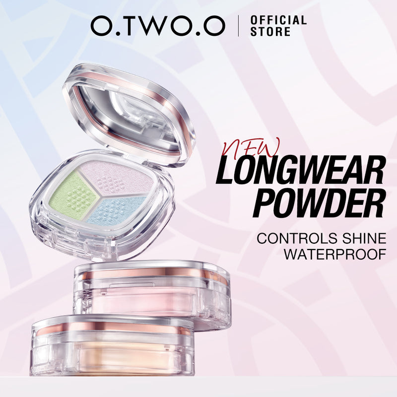 O.TWO.O 2025 High Quality Long Lasting Oil Control Loose Setting Powder 3-in-1 Delicate Lightweight