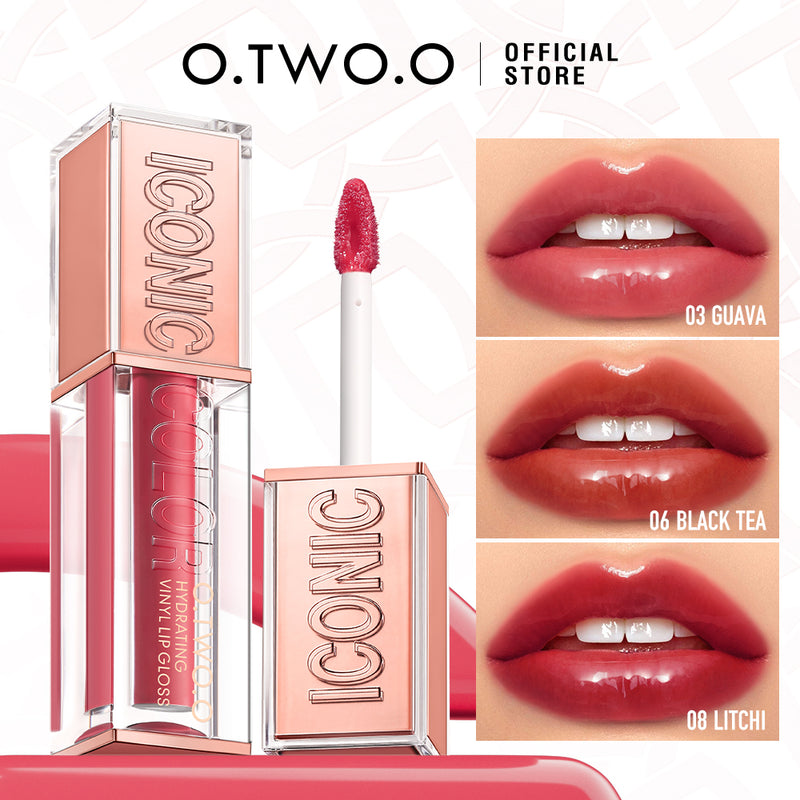 O.TWO.O 2025 New Arrival 12 Colors High Shine Nourishing Lip Gloss Water Gloss Lip Glaze