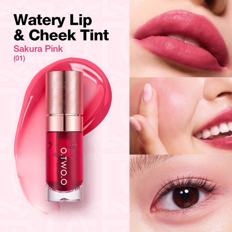 O.TWO.O Popular Multi-Purpose High Pigment Lip Tint Long-Lasting Cheek Blush Liquid Gloss