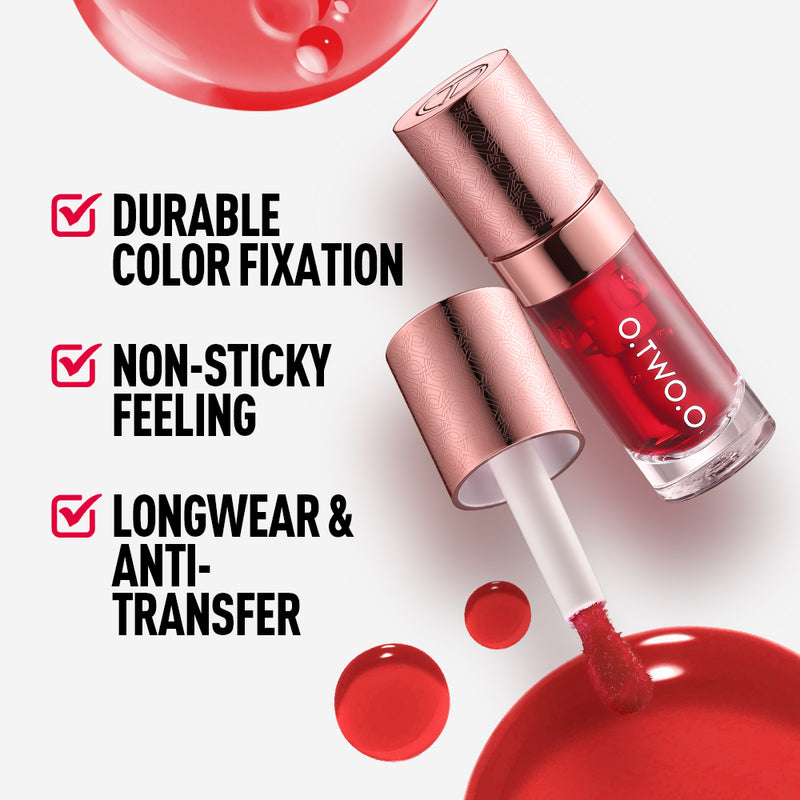 O.TWO.O Popular Multi-Purpose High Pigment Lip Tint Long-Lasting Cheek Blush Liquid Gloss