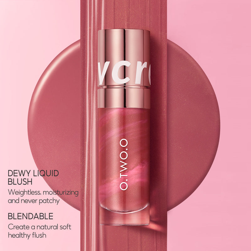 O.TWO.O 2025 New Arrival Liquid Blush in Pink Nude Brown Face Makeup