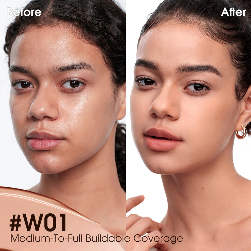 O.TWO.O 2025 BB Cushion Liquid Foundation Medium Coverage Moisturizing Brightening Oil-Control